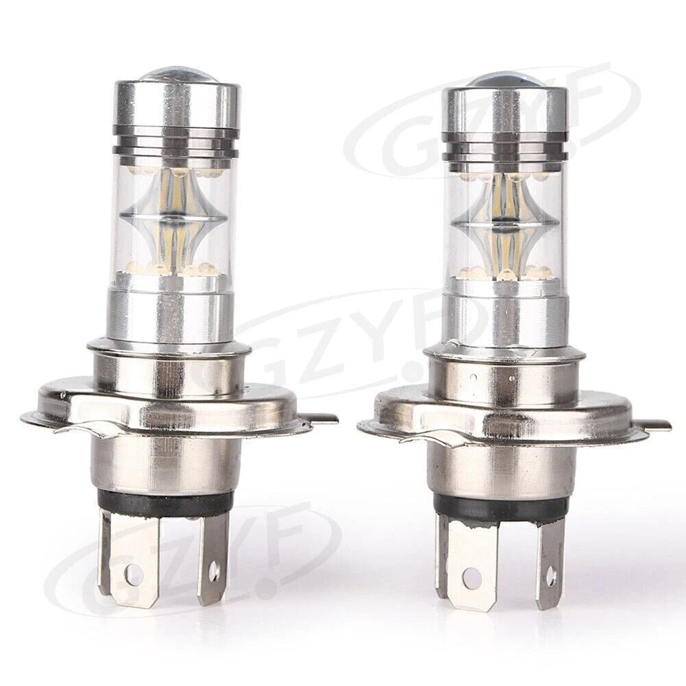 1800LM 6000K H4 100W White LED Fog Daytime Light Bulbs for Car