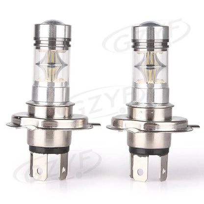 1800LM 6000K H4 100W White LED Fog Daytime Light Bulbs for Car