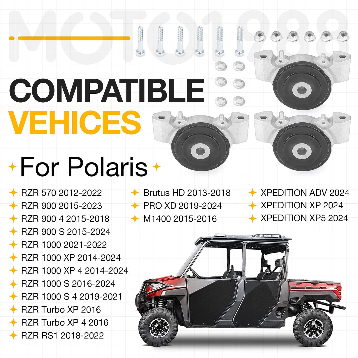 Engine Mount for Polaris ACE/General/Ranger/RZR/Brutus/HD/XPEDITION