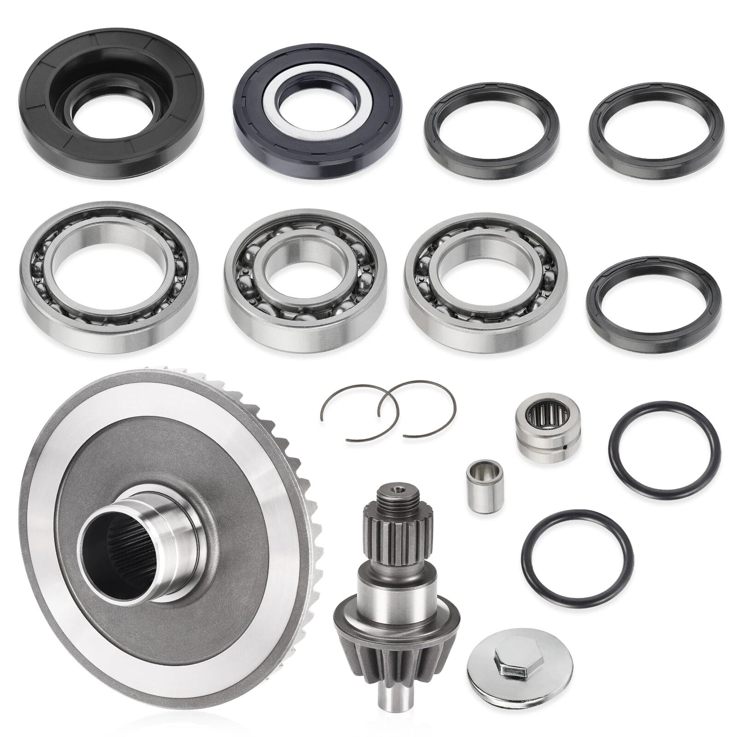 Rear Differential Pinion Ring Gear Bearings Kit for Honda TRX250/Recon 250