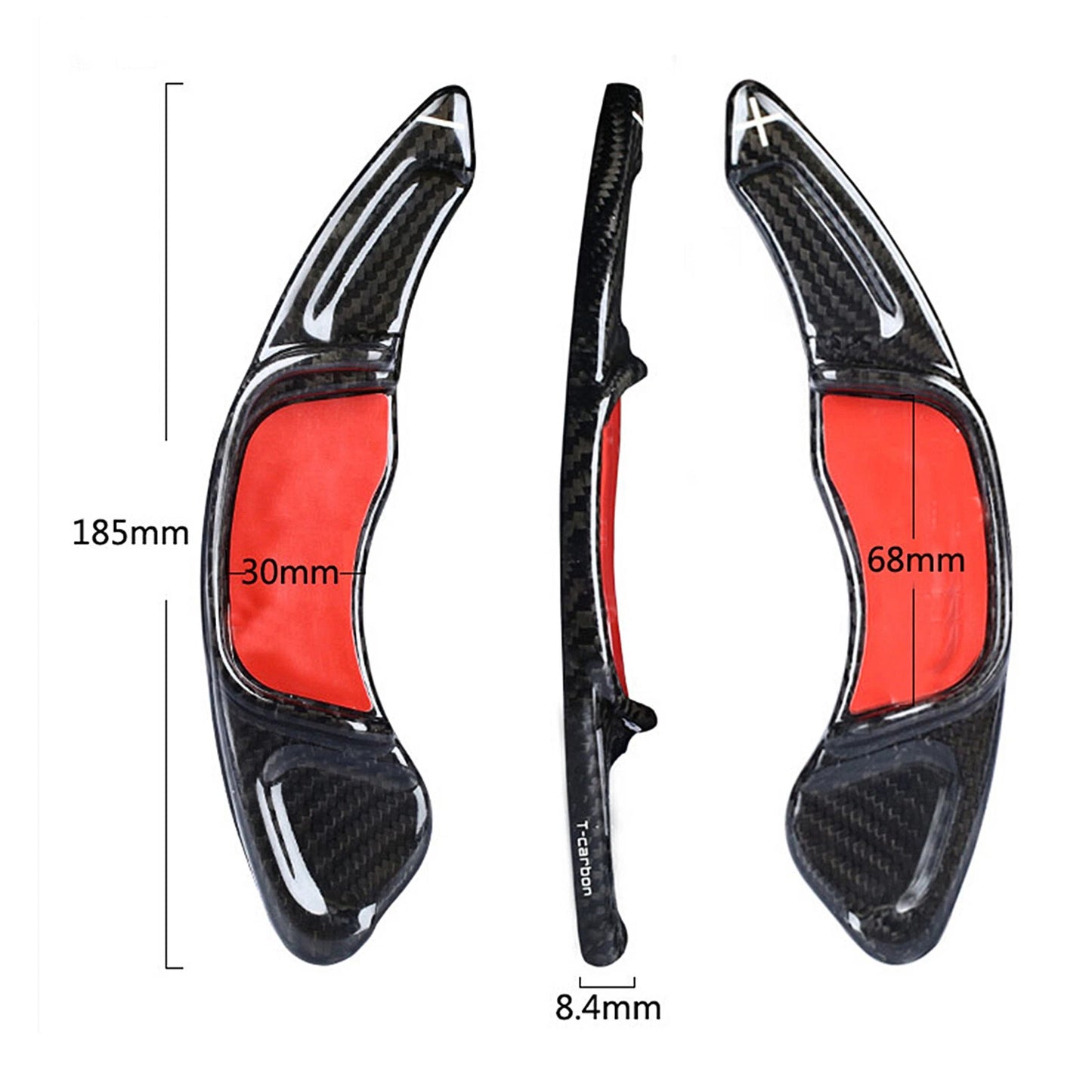 2 x Carbon Fiber Shift Paddle Extensions for Golf 7 R-Line GTI (2013-2020)