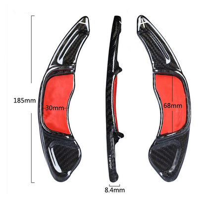 2 x Carbon Fiber Shift Paddle Extensions for Golf 7 R-Line GTI (2013-2020)