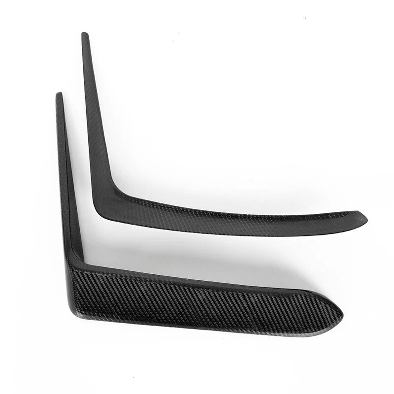 Carbon Fiber Front Bumper Garnish Air Vent Trim Covers for 2015-2018 Lexus