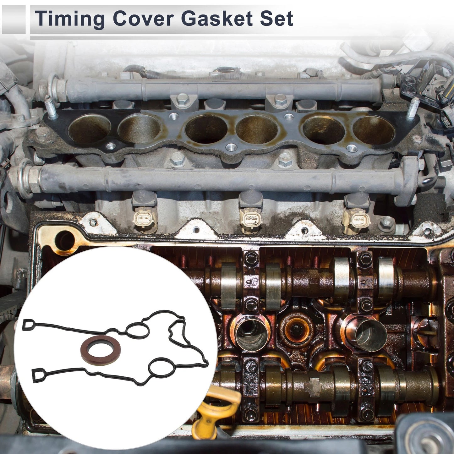 Timing Cover Gasket Set for DODGE CHRYSLER HEMI 5.7L 6.1L 6.2L 6.4L 1 Set