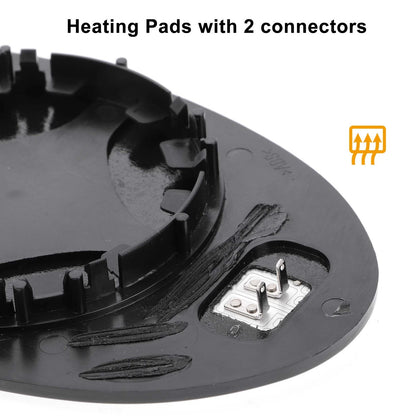 Left Side Heated White Mirror Glass for BMW Mini R50 R52 R53 (2001-2008)
