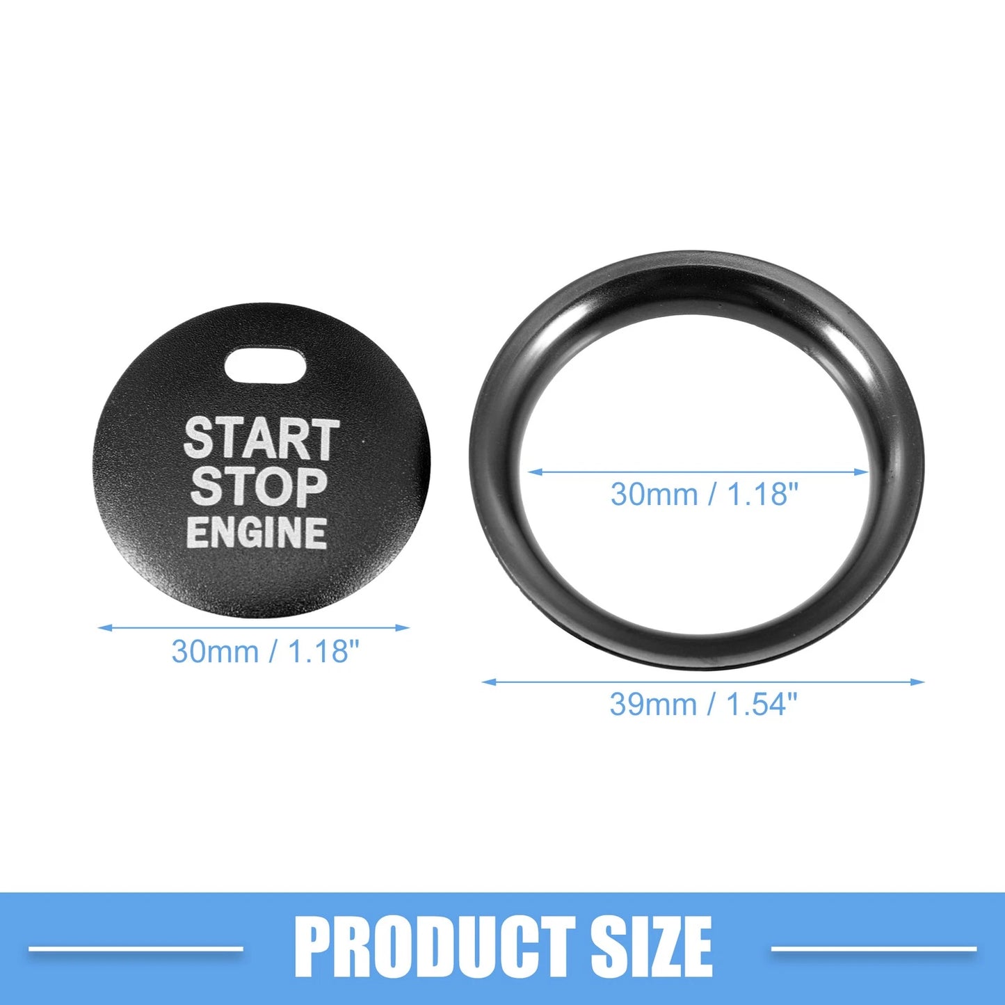 Engine Start Stop Button Cover for Mazda 2 3 6 CX-3 CX-4 (2011-2023)
