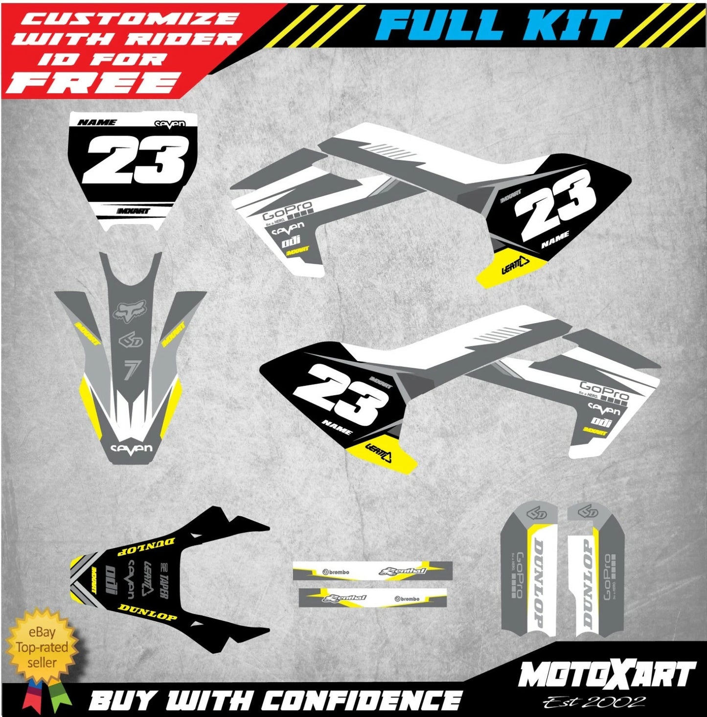 Graphics Kit SHADES Decals for Husqvarna TC 50 (2017-2021)