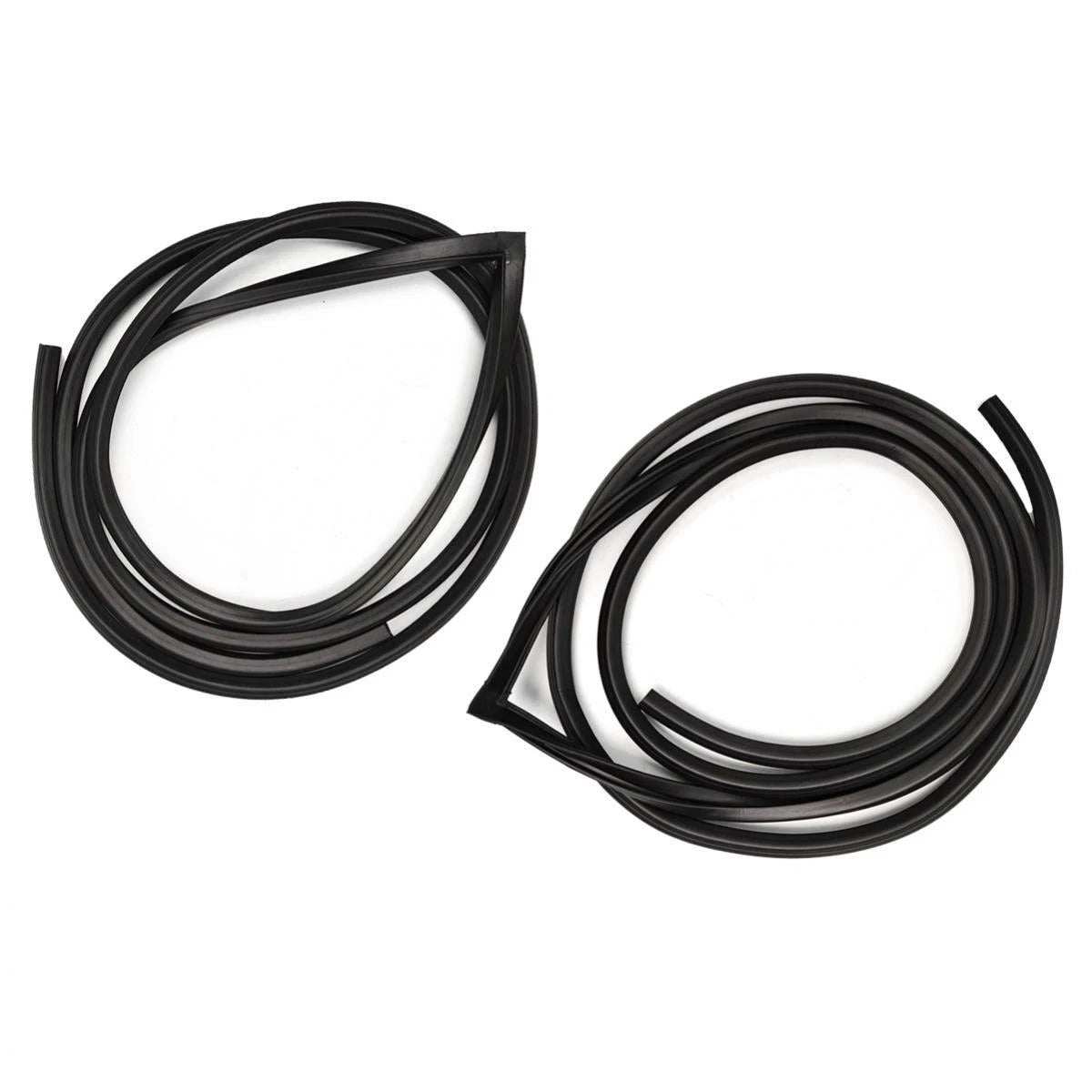 2x Front Door Rubber Seal Weatherstrip FL FR Fit Datsun 1200 Sunny B110 4D Sedan