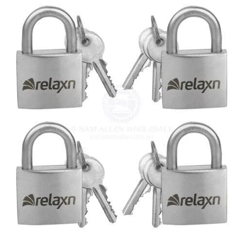 Stainless Steel Marine Padlock 40mm 4 Pack Keyed Alike