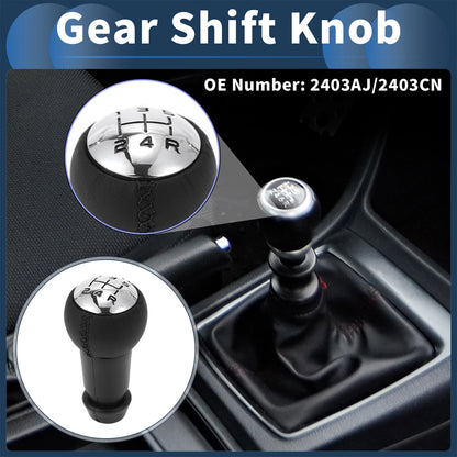 5 Speed Gear Shift Knob for Citroen C3 (2002-2011) Plastic Faux Leather