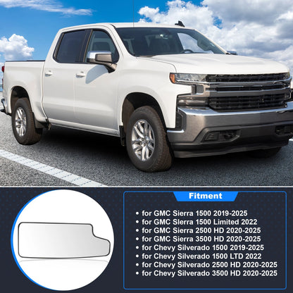 Right Lower Mirror Glass for Chevy Silverado & GMC Sierra 1500 2500HD 3500HD