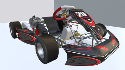 Custom KART ART Sticker Kit for CRG 06 Kart - Rage Style Graphics Decals