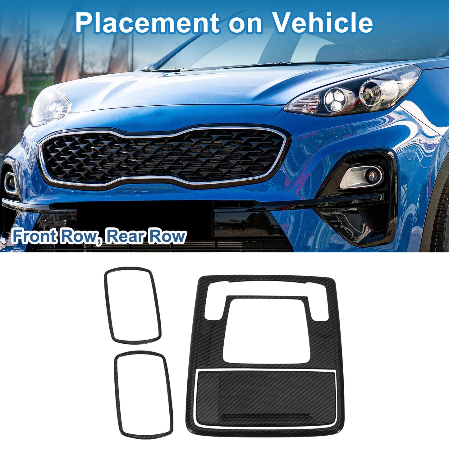 Light Trim Bezel for Honda Stepwgn 2023 Front Row & Rear Row Lamp Covers