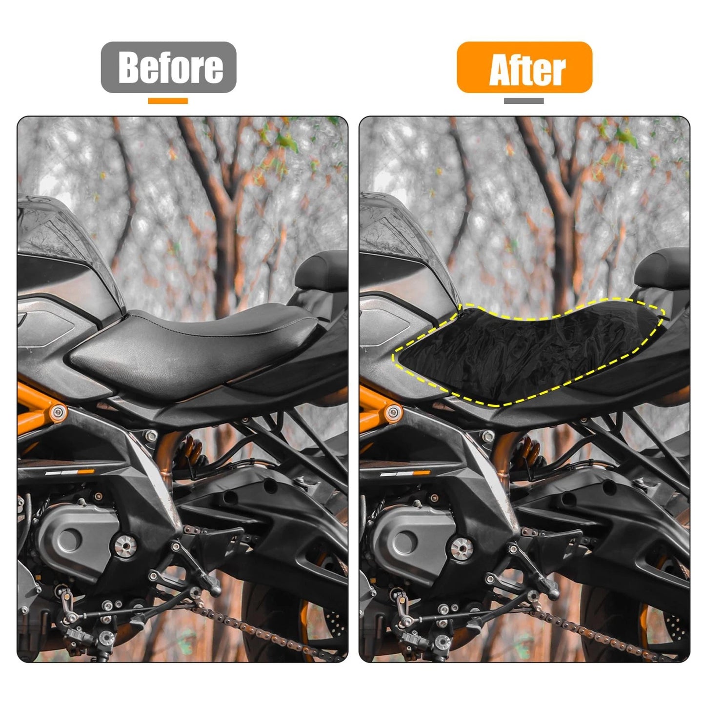 Seat Cover / 92x47cm Waterproof Dustproof Seat Pad Protector Black