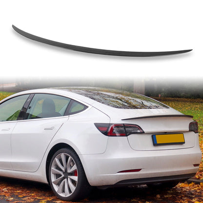 ABS Rear Boot Spoiler for Tesla Model 3 Sedan (2017-2023) Obsidian Black