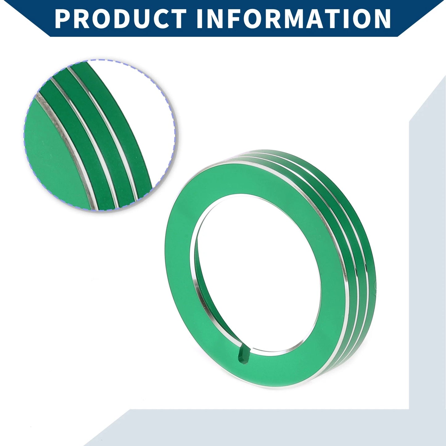Headlight Switch Knob Cover Ring for Ford Mustang (2015-2020) - Green 1 x