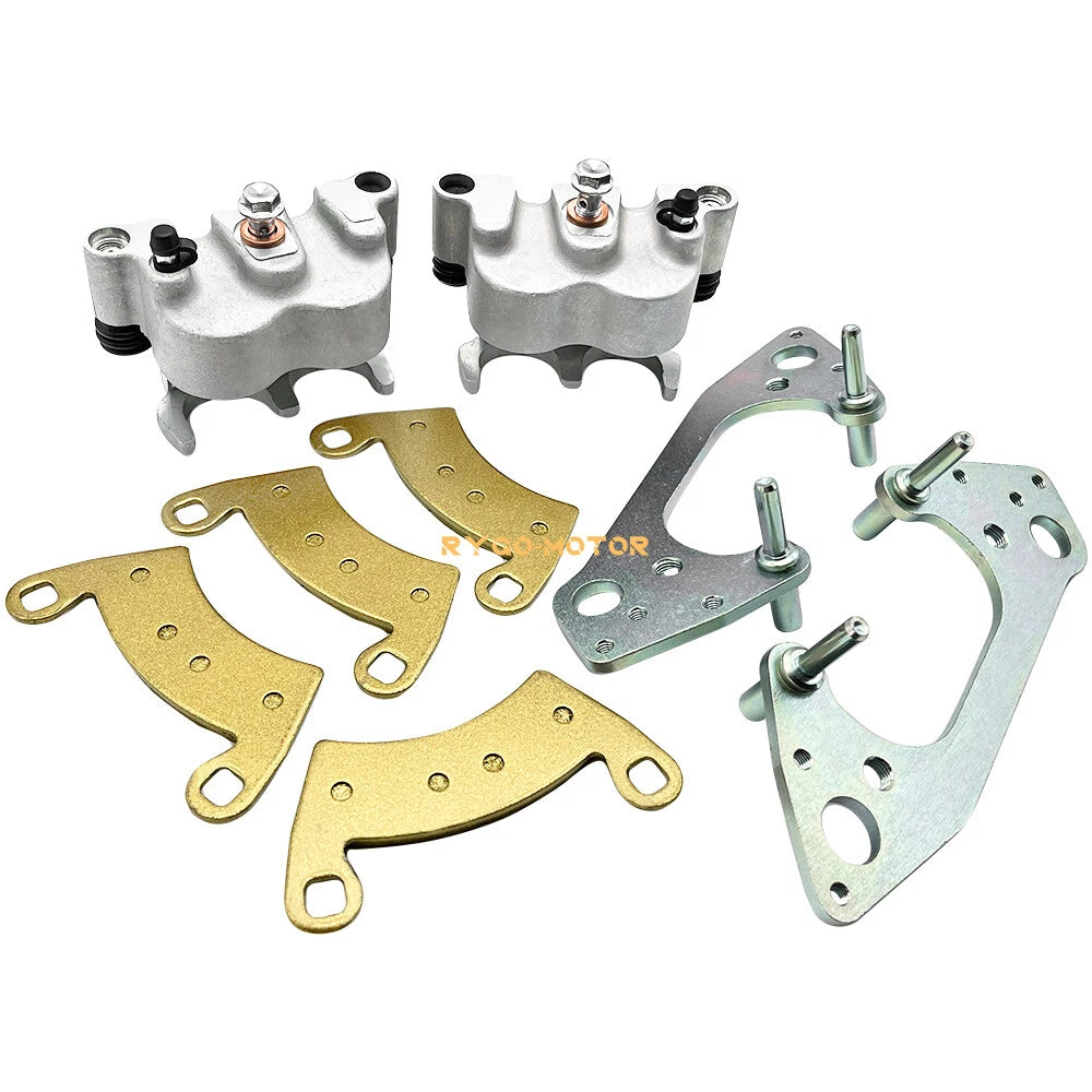 Front Rear Brake Calipers All 4 W/Pads for Polaris Ranger XP 900 (2016–2019)