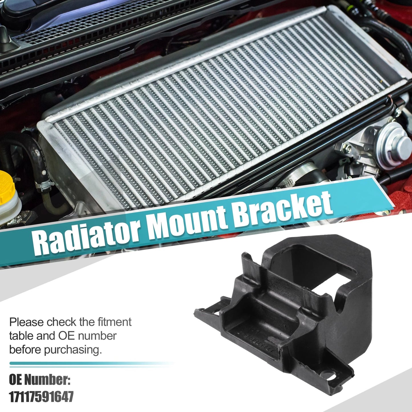 2 x Radiator Mount Brackets for BMW 128i, 135i (2010-2013)