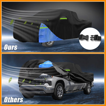 Waterproof Car Cover for Chevrolet Silverado Oxford Cloth Black