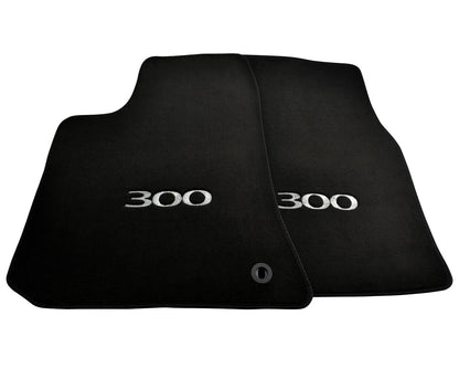 Floor Mats for Chrysler 300C 2004-2011 Black Tailored Carpets with Emblem
