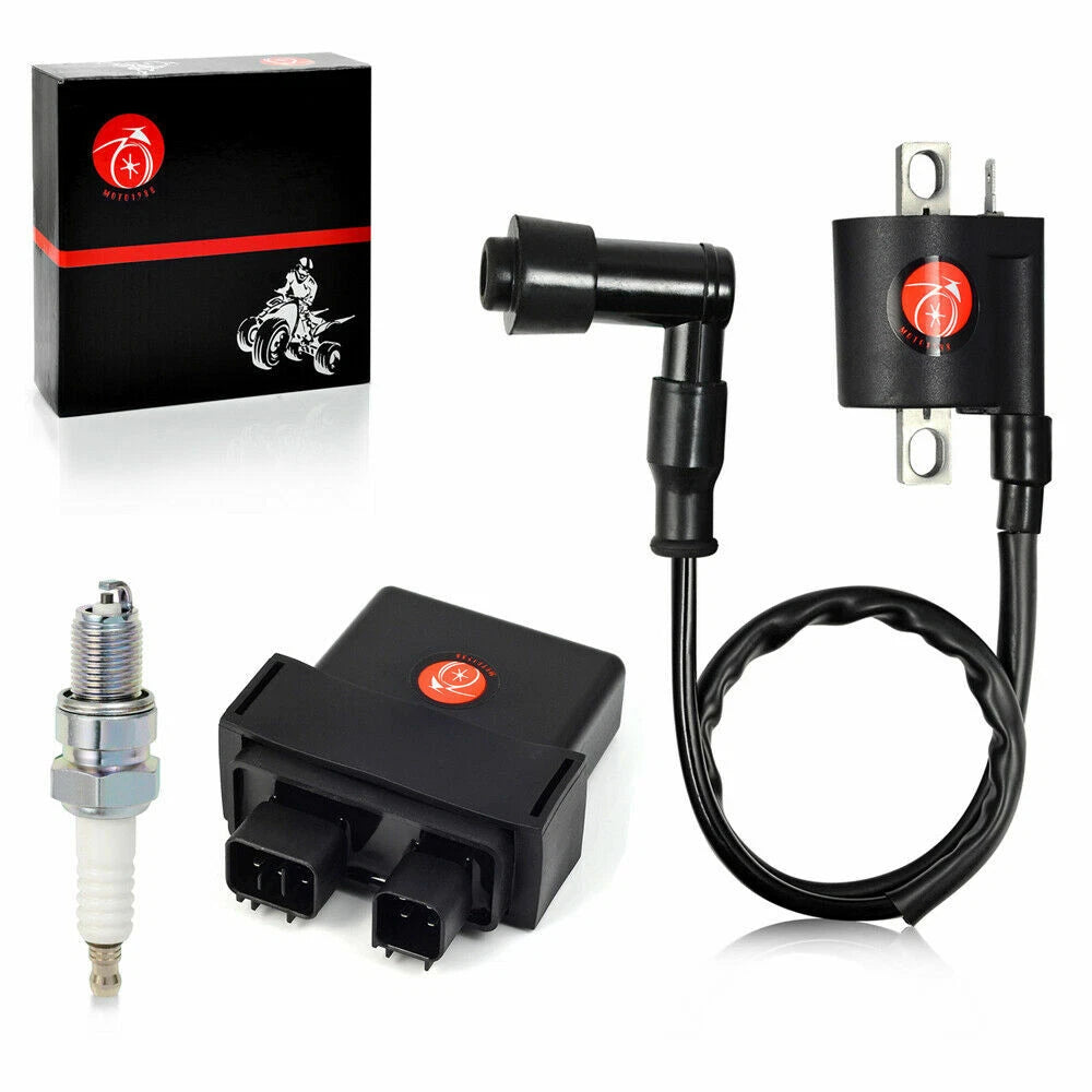 Ignition Coil CDI with Spark Plug for Yamaha Raptor 50 YFM50/YFM50R (2004-2008)