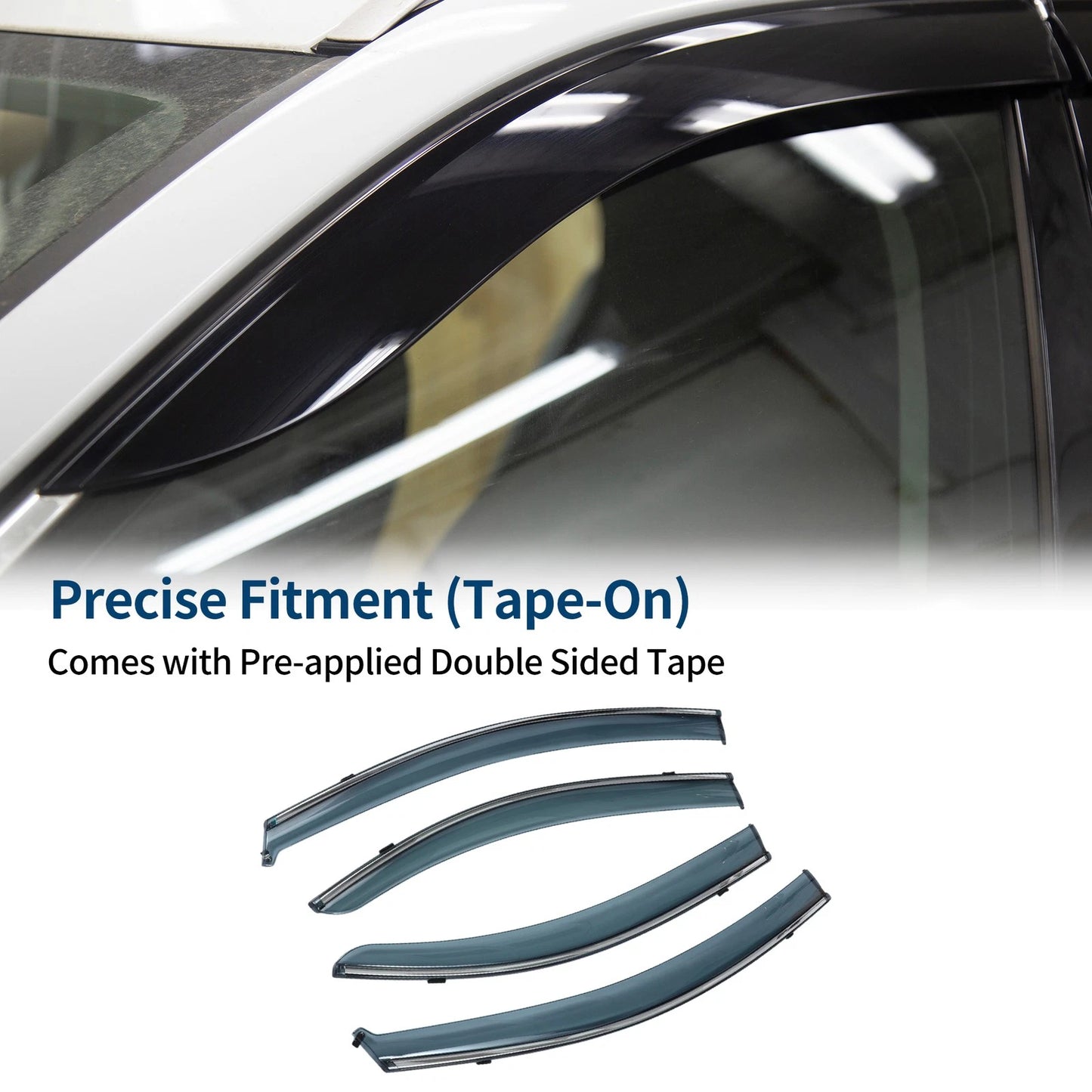Window Deflectors for Chevrolet Aveo Sedan Side Window Vent Visors (2007-2010)