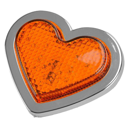 Heart Shaped Side Marker Light Assembly for Car - Compatible with Various Models