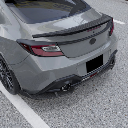 1x Carbon Look Rear Bumper Diffuser Lip for Toyota GR86, Subaru BRZ (2022-2025)