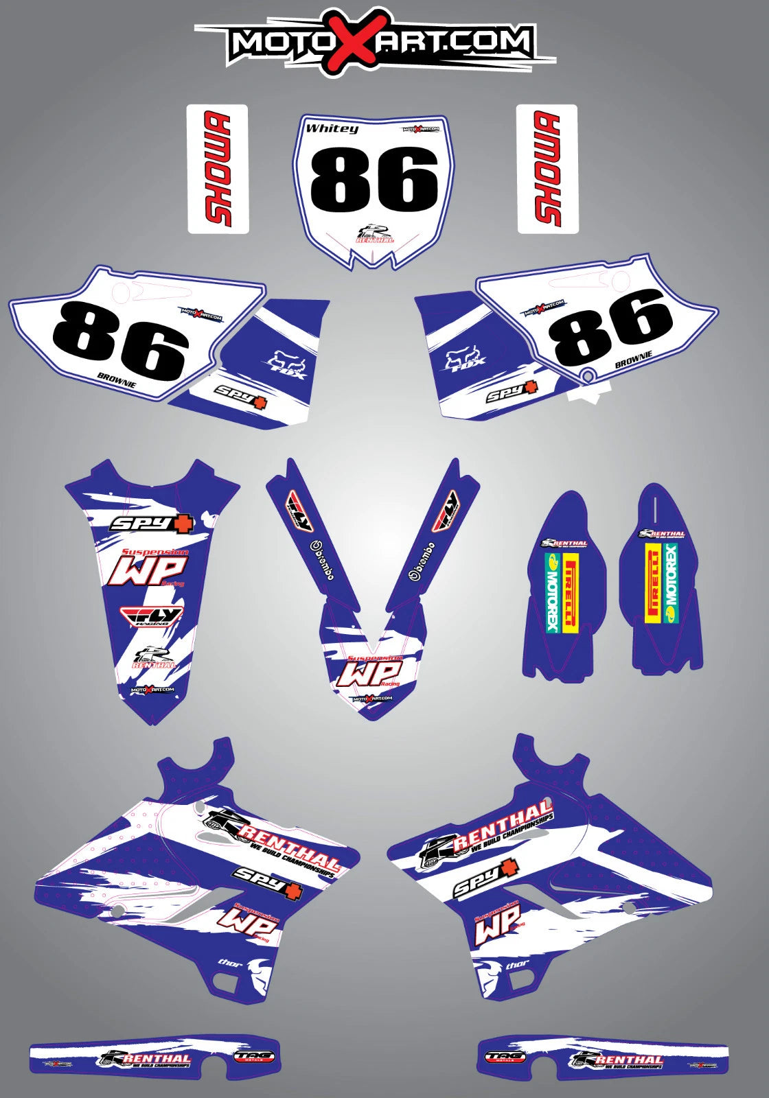 Yamaha YZ 125 250 Sticker Kit - Safari Style Decals (2015-2016)