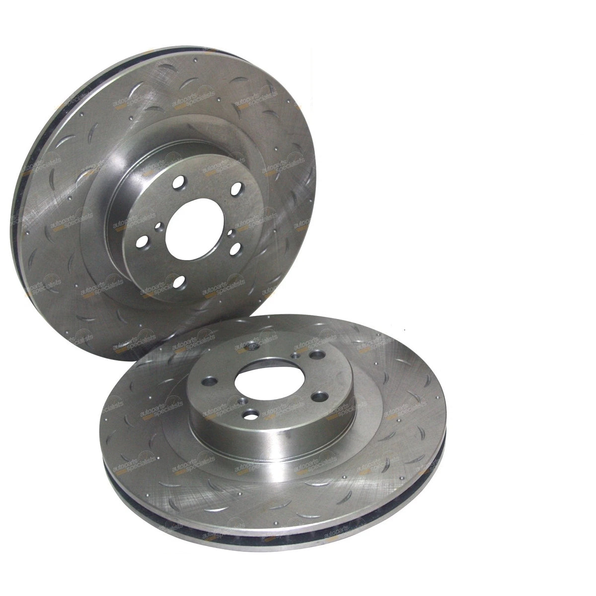 Front Drilled + Slotted Disc Brake Rotors 2 x for Toyota 86 ZN6 GTS (2012–2014)