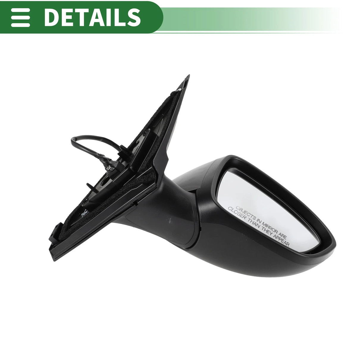 Right Side Door Mirror for Nissan Sentra 2020-2022 Manual Folding Black