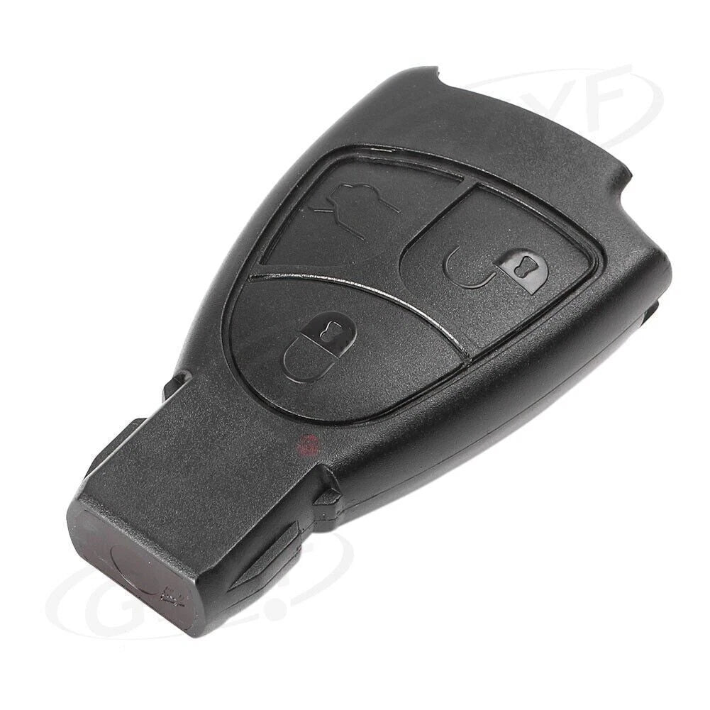 3 Button Remote Key Fob Case for Mercedes Benz C E B S Class (2000-2023)