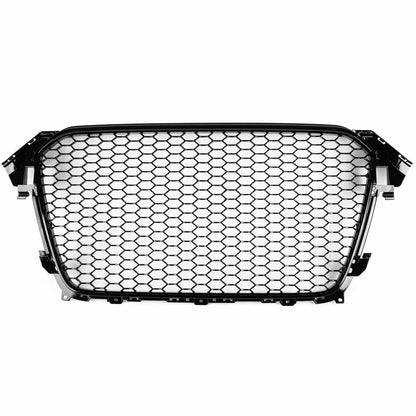 Mesh Grille for Audi A4 S4 B8.5 2013-2016 - Gloss Black