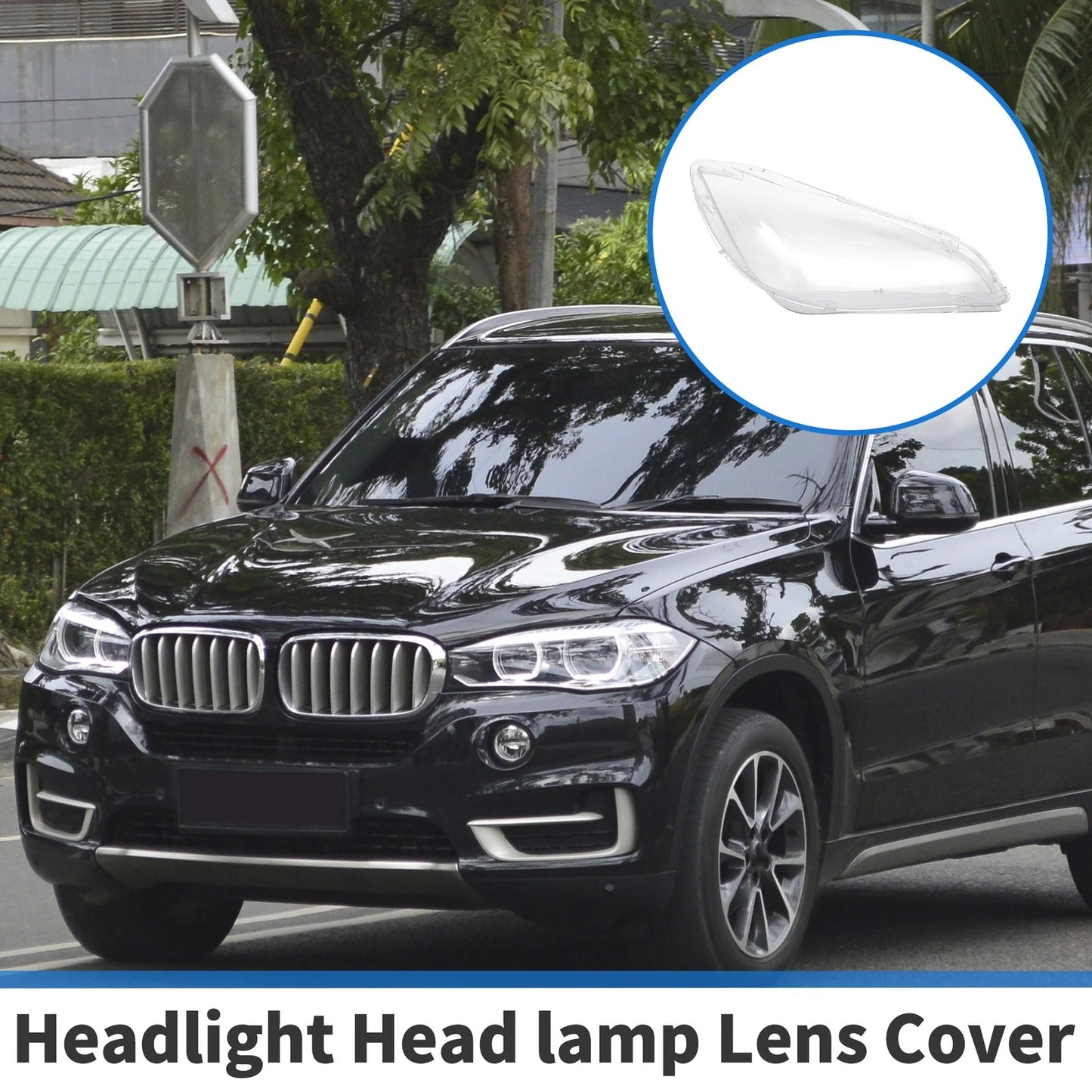 Car Front Left Headlight Lens Cover for BMW X1 E84 (2010-2015)