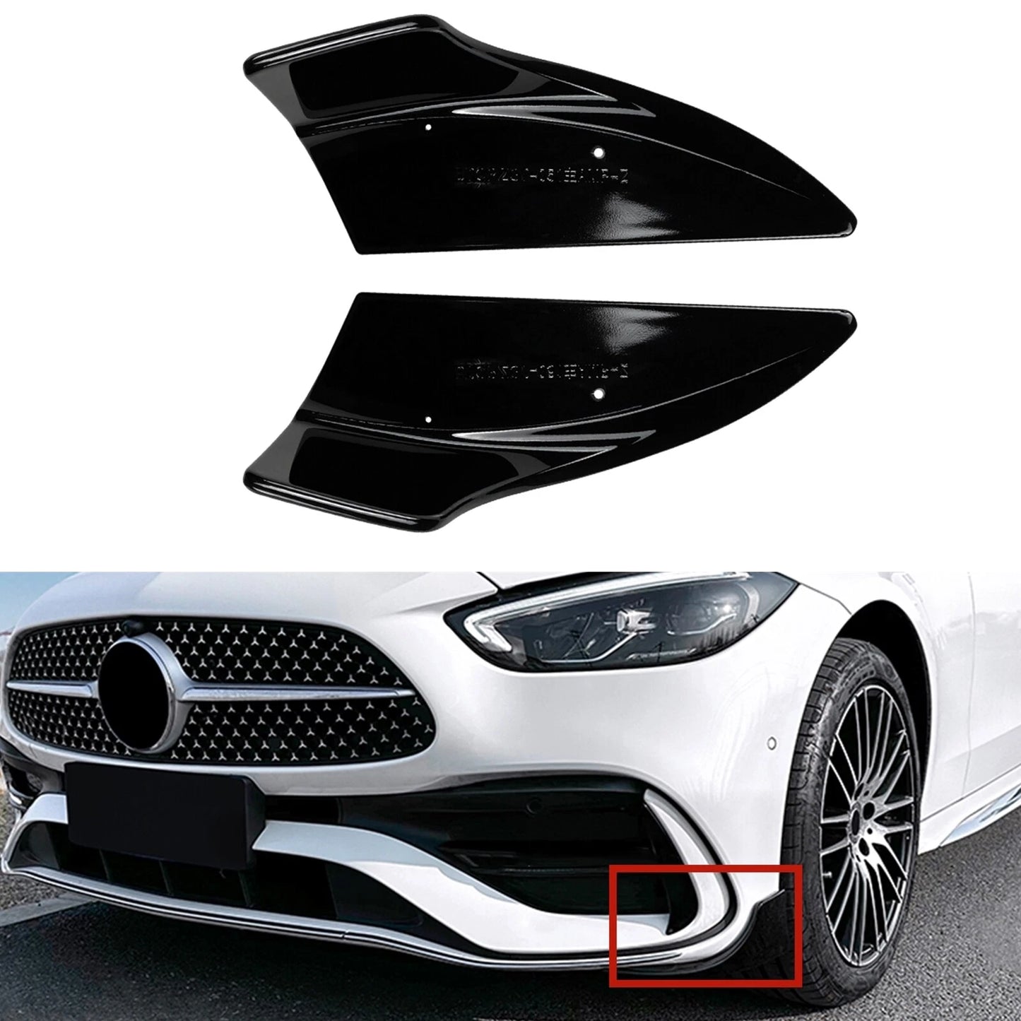 Front Bumper Side Cover for Benz W206 C200 C43 AMG (2022-2024)