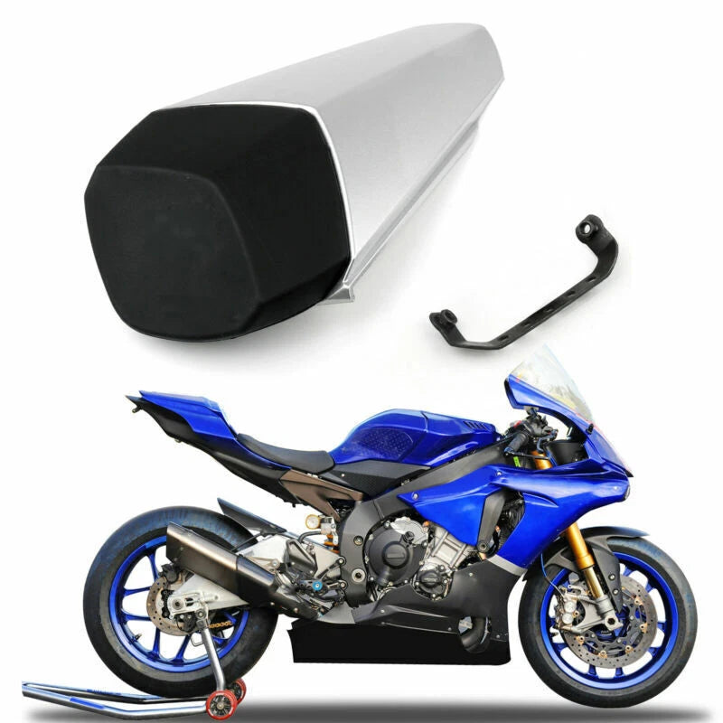 Pillion Seat Cover for Yamaha YZF-R1 (2015-2024) Silver F3
