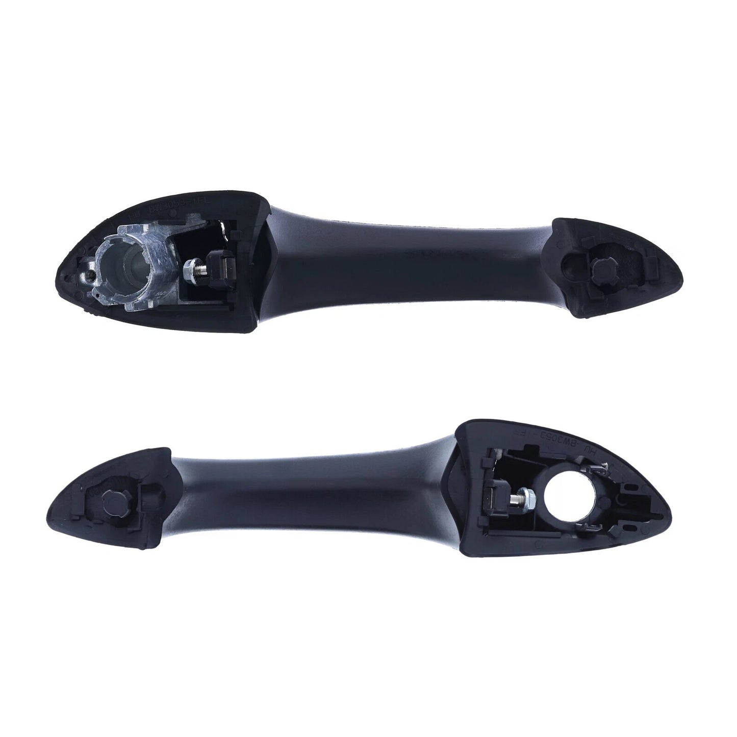 Set of 2 Front Left & Right Door Handles Outer Black for BMW X5 (2000-2007)