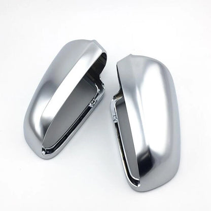 Chrome Wing Side Mirror Caps Covers for Audi A4 A6 (2005–2008)