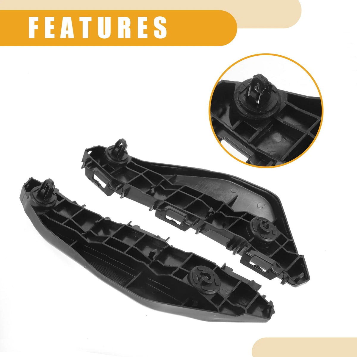 Front Bumper Support Bracket for Toyota Yaris Hatchback (2012-2019) - 1 Pair