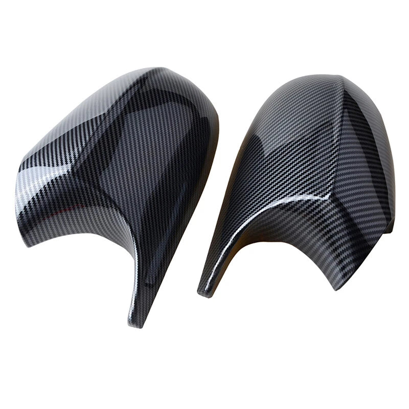 Rear Carbon Fiber Side Mirror Cover Caps 2 x For BMW E90 E92 E93 (2007-2013)