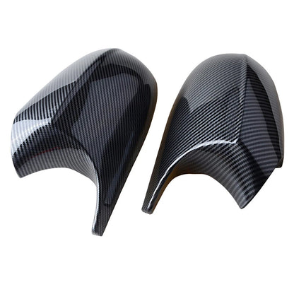 Rear Carbon Fiber Side Mirror Cover Caps 2 x For BMW E90 E92 E93 (2007-2013)
