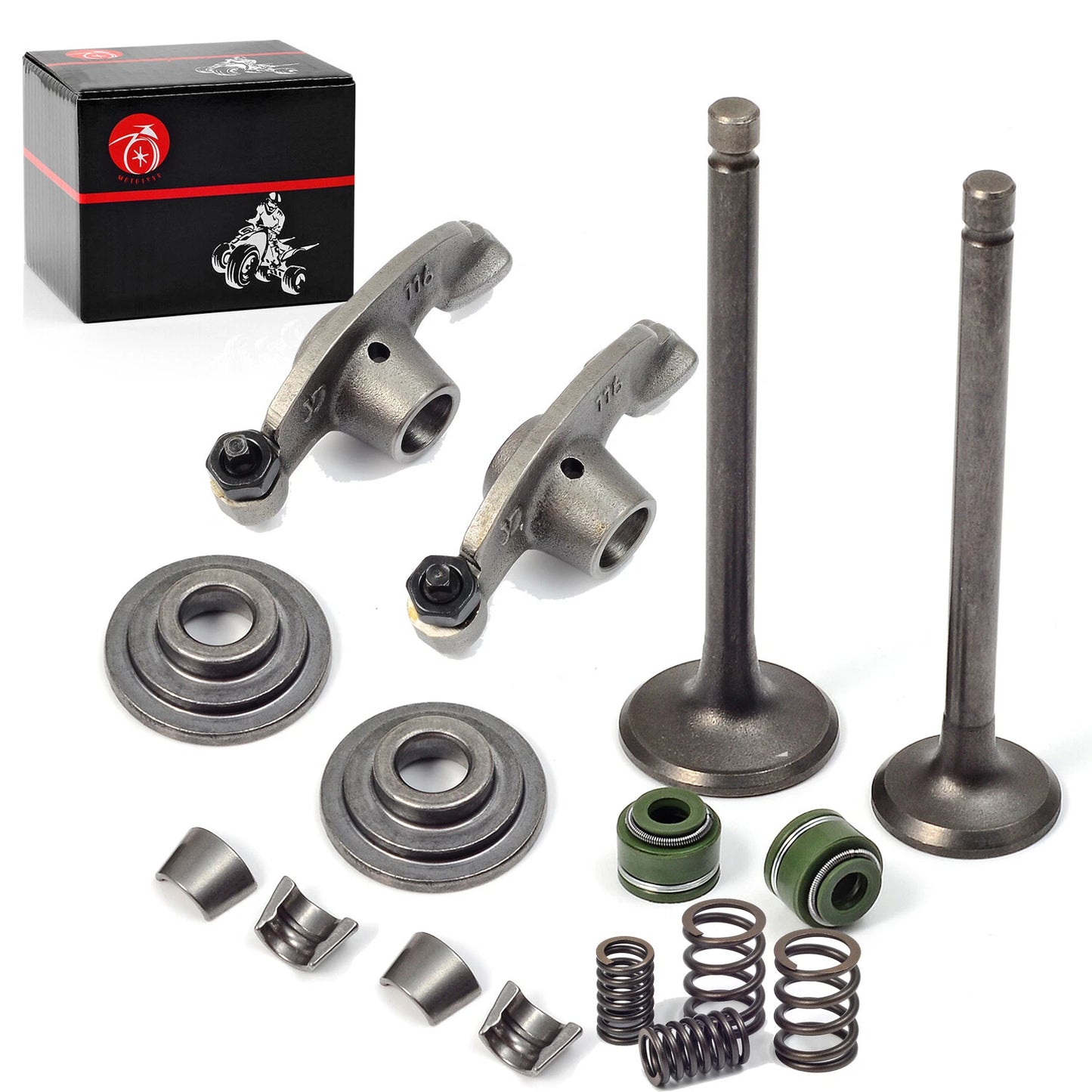 Arm Rocker and Intake Exhaust Valves for Honda CRF80F/CRF100F/XL100S/XL80S/XL75
