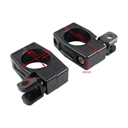 38MM Highway Crash Bar Mount Foot Peg Rest Clamp Bracket for Harley