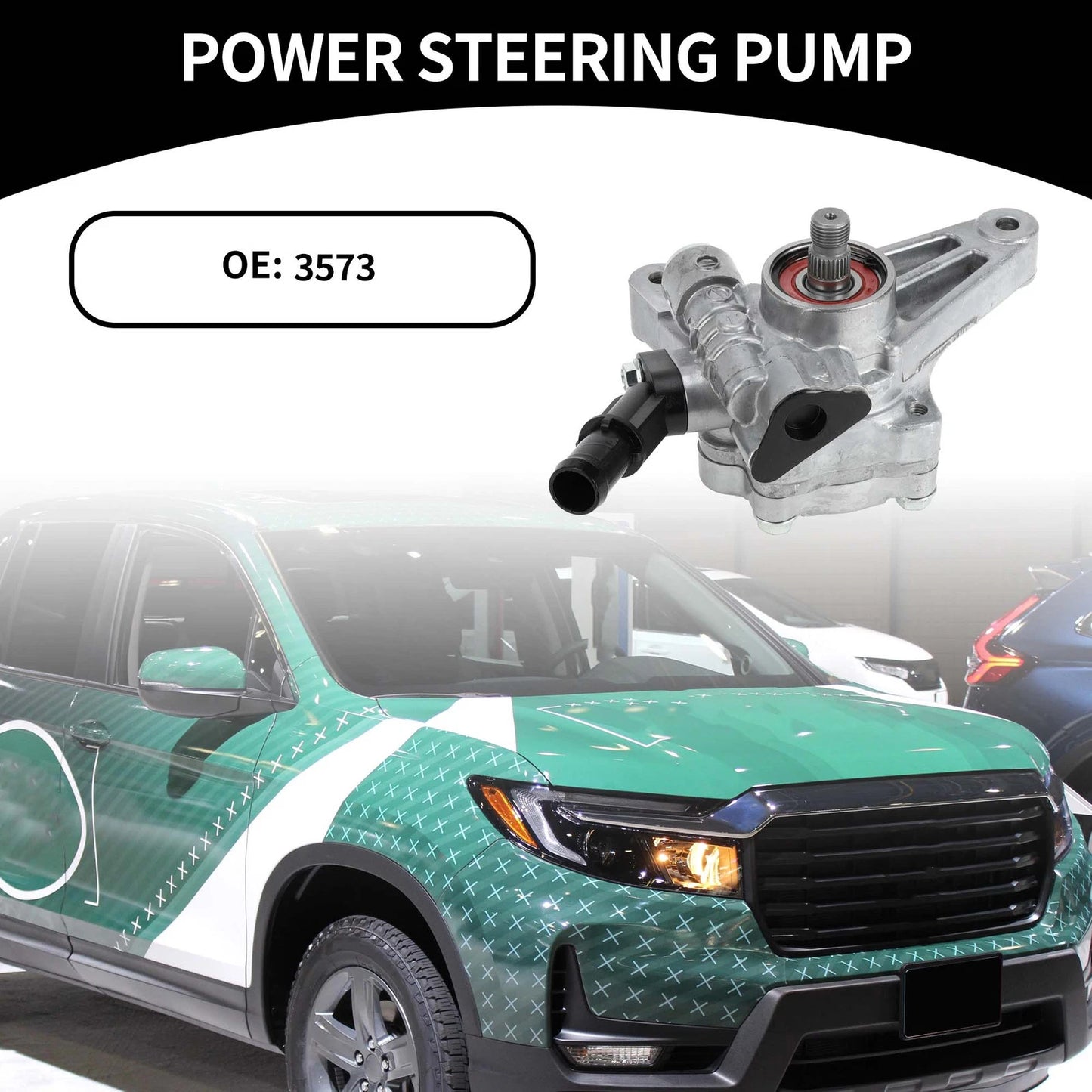 Car Power Steering Pump for Honda Ridgeline (2006-2011) - 1 x Quality Replacement