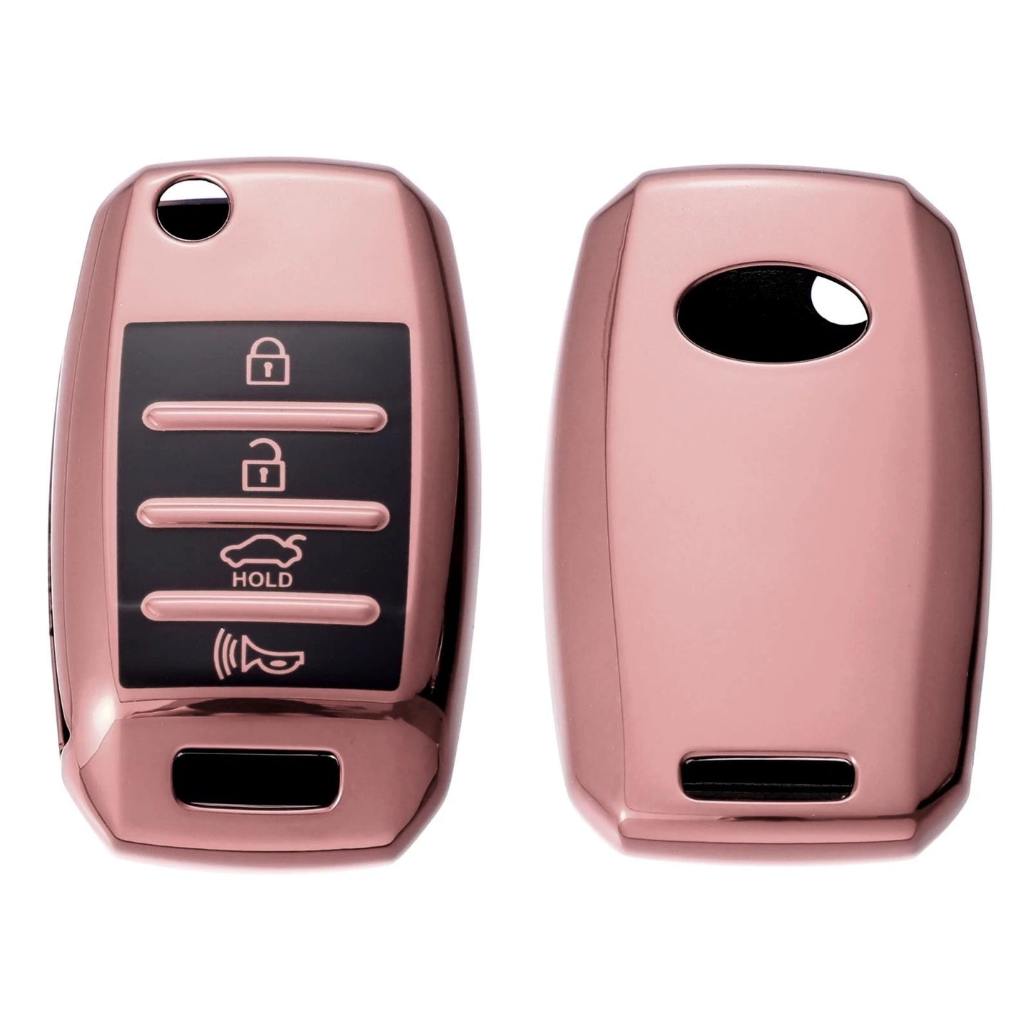 TPU Key Fob Cover Case for Kia Optima, Soul (2013-2018, 2015-2018) Pink