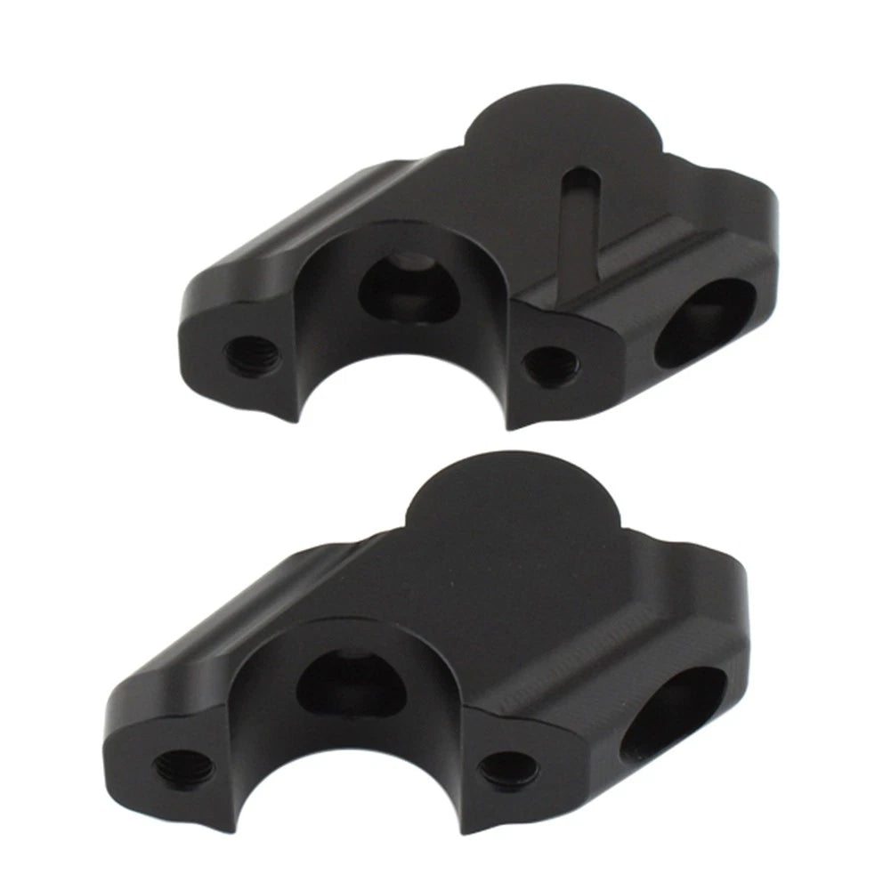 Black Offset Handlebar Riser Clamp for Yamaha Tenere 700 (2019-2025)