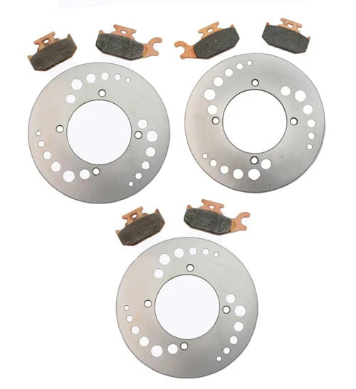 11 x Front Rear Brake Rotors and Pads for Can-Am Renegade 800R X xc (2011–2011)