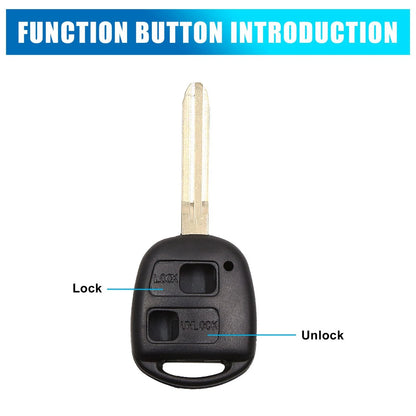 Key Fob Shell Case for Toyota Corolla Camry RAV4 (2003-2023)