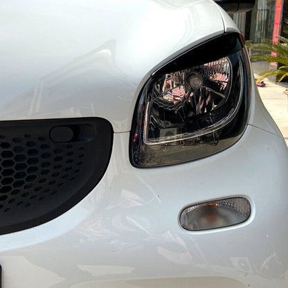 Headlight Eyelid Trim Glossy Black for Mercedes Benz Smart (2014-2021)