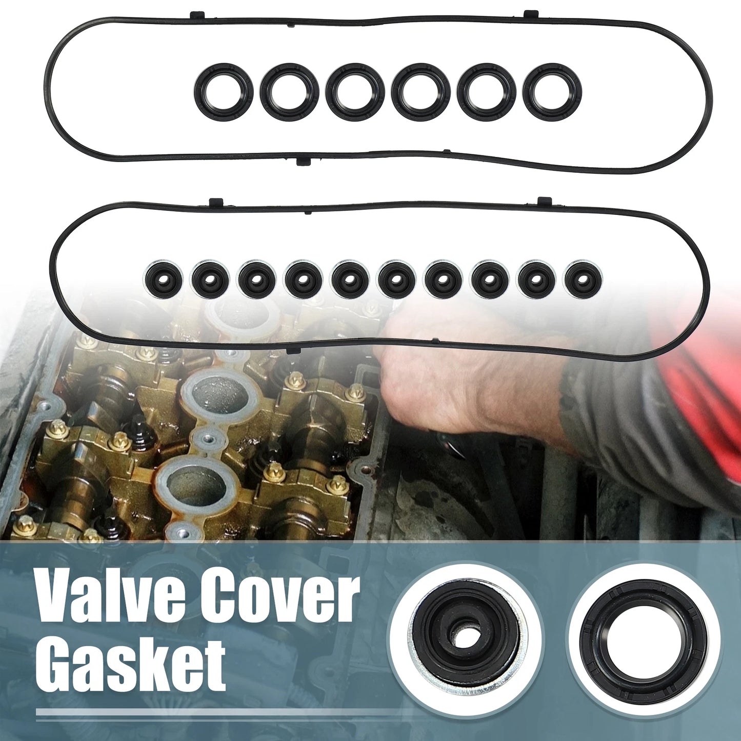 Valve Cover Gasket Set VS50607R for Acura MDX 3.5L V6 (2003 - 2006)